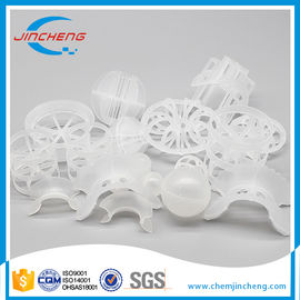 Low Pressure Drop Plastic Random Packing For Chemical / Petrochemical Industry