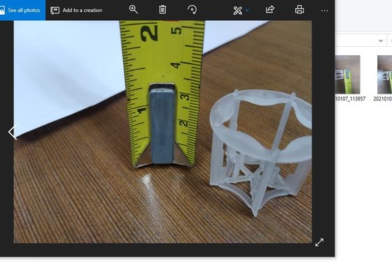 Pall Ring Plastic Random Packing 30mm For CO2 Adsorber Tower